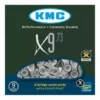 Cadena Kmc X9 Gris 114 Index 9v