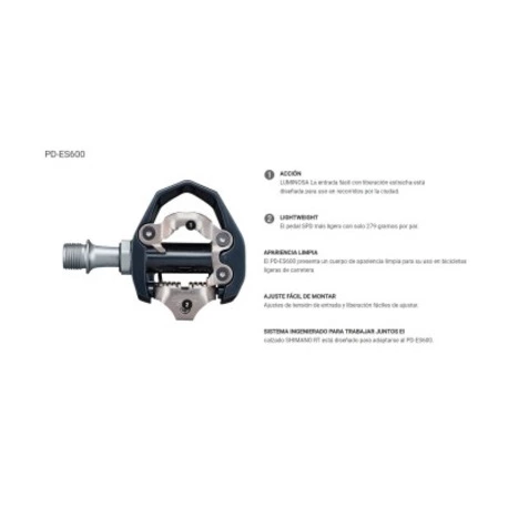 Pedales Shimano Es600 Spd Road - Imagen 2